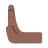 Leftwards Pushing Hand: Medium-Dark Skin Tone