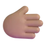 Rightwards Hand: Medium Skin Tone Emoji 🫱🏽 image - Microsoft 3D Fluent style