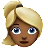 Woman: Medium-Dark Skin Tone, Blond Hair