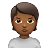 Person Pouting: Medium-Dark Skin Tone