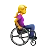 Woman In Manual Wheelchair Facing Right