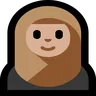 Woman With Headscarf: Medium-Light Skin Tone Emoji 🧕🏼 image - Microsoft Windows 10 Segoe UI Emoji style