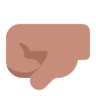 Left-Facing Fist: Medium Skin Tone Emoji 🤛🏽 image - Microsoft Classic 2D style
