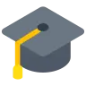 Chapeau de diplômé Emoji 🎓 image - Tossface style