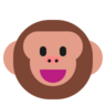 Monkey Face Emoji 🐵 image - Microsoft Classic 2D style