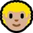 Man: Medium-Light Skin Tone, Curly Hair