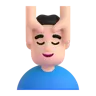 Man Getting Massage: Light Skin Tone Emoji 💆🏻‍♂️ image - Microsoft 3D Fluent style