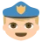 Police Officer: Medium-Light Skin Tone