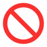 Interdiction d’entrée Emoji 🚫 image - Microsoft Classic 2D style