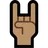 Sign Of The Horns: Medium Skin Tone