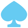 空心黑桃纸牌 ♤ image - EmojiTwo style