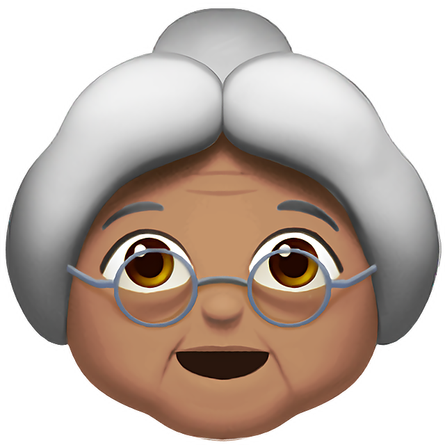 Old Woman: Medium Skin Tone