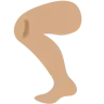 Leg: Medium Skin Tone Emoji 🦵🏽 image - Twitter / X (Twemoji) style