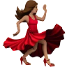 Woman Dancing: Medium Skin Tone Emoji 💃🏽 image - Apple style
