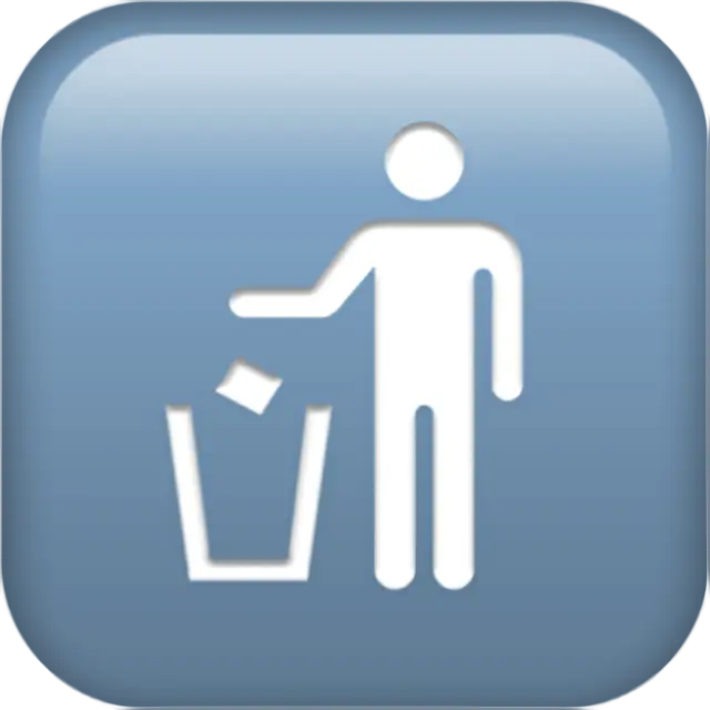 Litter In Bin Sign