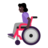 Woman In Manual Wheelchair: Dark Skin Tone