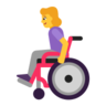Woman In Manual Wheelchair Emoji 👩‍🦽 image - Microsoft Classic 2D style