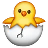 Hatching Chick Emoji 🐣 image - Samsung style