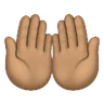 Palms Up Together: Medium Skin Tone Emoji 🤲🏽 image - Huawei Harmony OS style