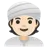 Person Wearing Turban: Light Skin Tone
