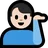 Man Tipping Hand: Light Skin Tone