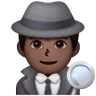 Man Detective: Dark Skin Tone Emoji 🕵🏿‍♂️ image - Samsung style
