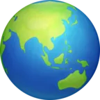 Globe Showing Asia-Australia