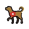 Service Dog Emoji 🐕‍🦺 image - OpenMoji style