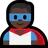 Man Superhero: Dark Skin Tone