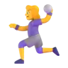 Woman Playing Handball Emoji 🤾‍♀️ image - Microsoft 3D Fluent style
