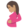 Pregnant Woman: Medium Skin Tone Emoji 🤰🏽 image - EmojiTwo style