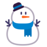 ตุ๊กตาหิมะ Emoji ⛄ image - Microsoft Classic 2D style