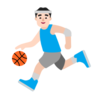 Man Bouncing Ball: Light Skin Tone Emoji ⛹🏻‍♂️ image - Microsoft Classic 2D style