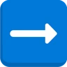 Seta para a direita preta Emoji ➡ image - Skype style