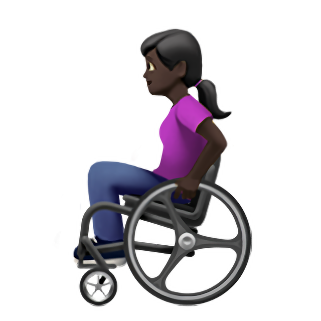 Woman In Manual Wheelchair: Dark Skin Tone