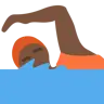 Person Swimming: Dark Skin Tone Emoji 🏊🏿 image - Twitter / X (Twemoji) style