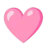 Pink Heart Emoji 🩷 image - Google Noto Color Animated style