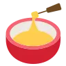 Fondue Emoji 🫕 image - Tossface style
