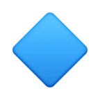 Pequeno diamante azul