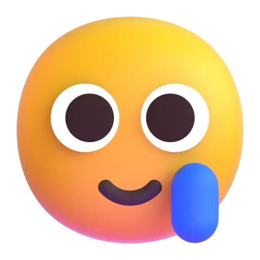 Lächelndes Gesicht mit Träne