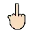 Middle Finger: Light Skin Tone