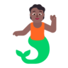 Merperson: Medium-Dark Skin Tone Emoji 🧜🏾 image - Microsoft Classic 2D style
