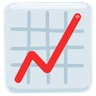 Emoji Grafico con tendenza verso l'alto 📈 image - Facebook Messenger (2016) style