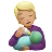 Person Feeding Baby: Medium-Light Skin Tone