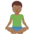 Man In Lotus Position: Medium-Dark Skin Tone