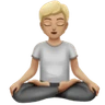 Person In Lotus Position: Medium-Light Skin Tone Emoji 🧘🏼 image - Huawei Harmony OS style