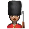Woman Guard: Medium Skin Tone Emoji 💂🏽‍♀️ image - WhatsApp style