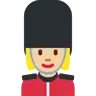 Woman Guard: Medium-Light Skin Tone Emoji 💂🏼‍♀️ image - Twitter / X (Twemoji) style