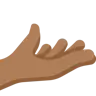 Palm Up Hand: Medium-Dark Skin Tone Emoji 🫴🏾 image - Twitter / X (Twemoji) style