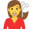 Woman Getting Haircut Emoji 💇‍♀️ image - Skype style